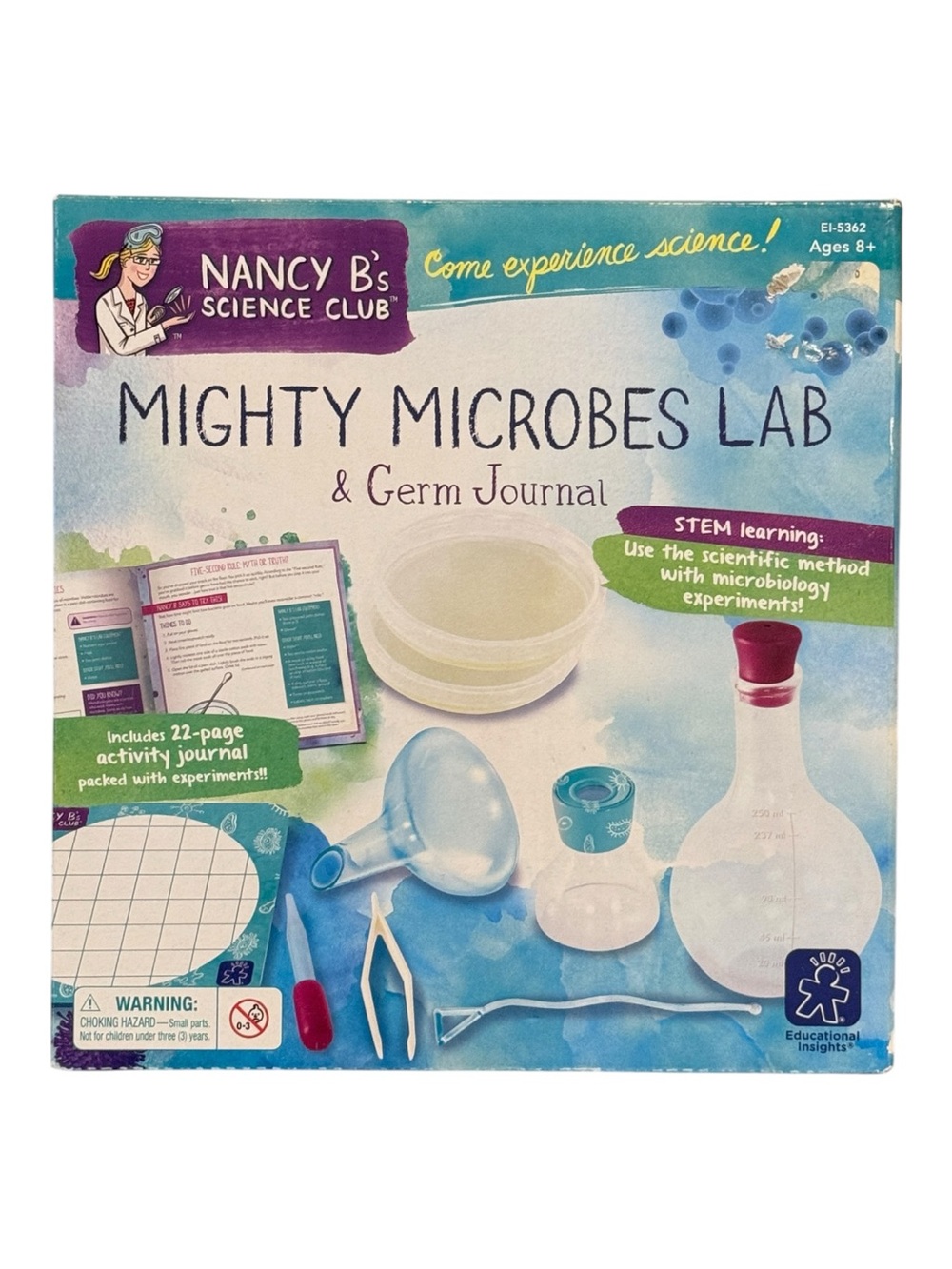 Mighty Microbes Lab & Germ Journal Kit Nancy B's Science Club. NEW.